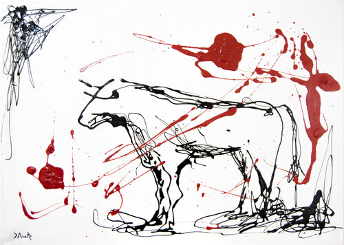 Black Bull di Davaro David, Pittura in vendita su Singulart