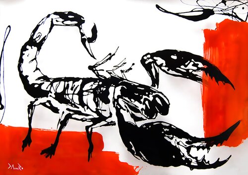 Black Scorpio di Davaro David, Pittura in vendita su Singulart