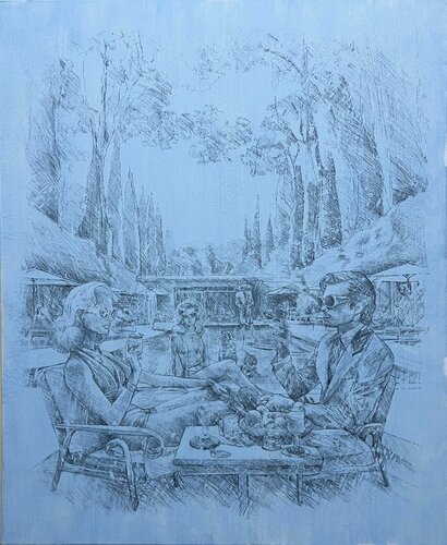 A Surreal Soiree di Lee Wells, Pittura in vendita su Singulart