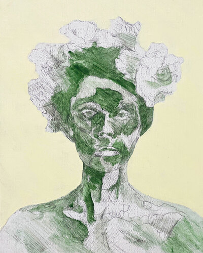 NAÏAD 10 van Lee Wells, Schilderij te koop op Singulart