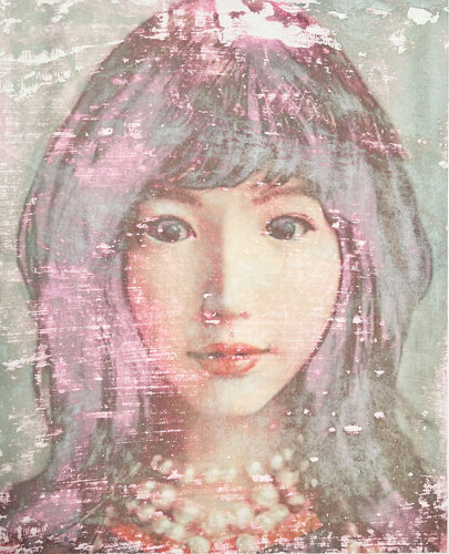 Erica with Pearls par Lee Wells, Peinture en vente sur Singulart