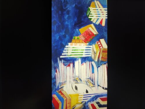 Leer es soñar con los ojos abiertos di Elizabeth Bello, Pittura in vendita su Singulart