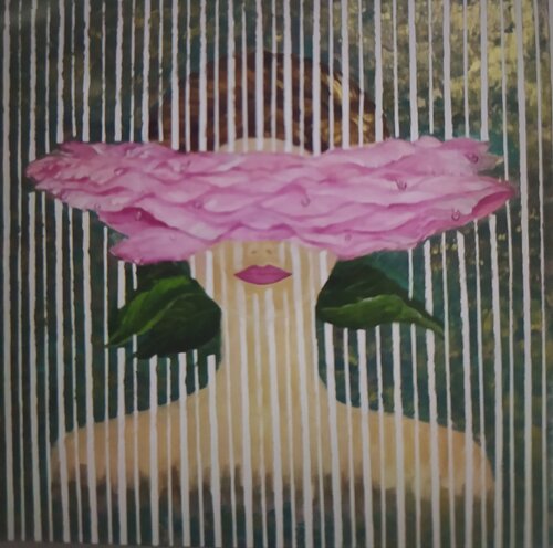 La Vida en Rosa 3 di Elizabeth Bello, Pittura in vendita su Singulart