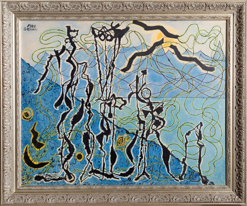 Meeting on the Road by Benjamin Benno, Painting for Sale on Singulart