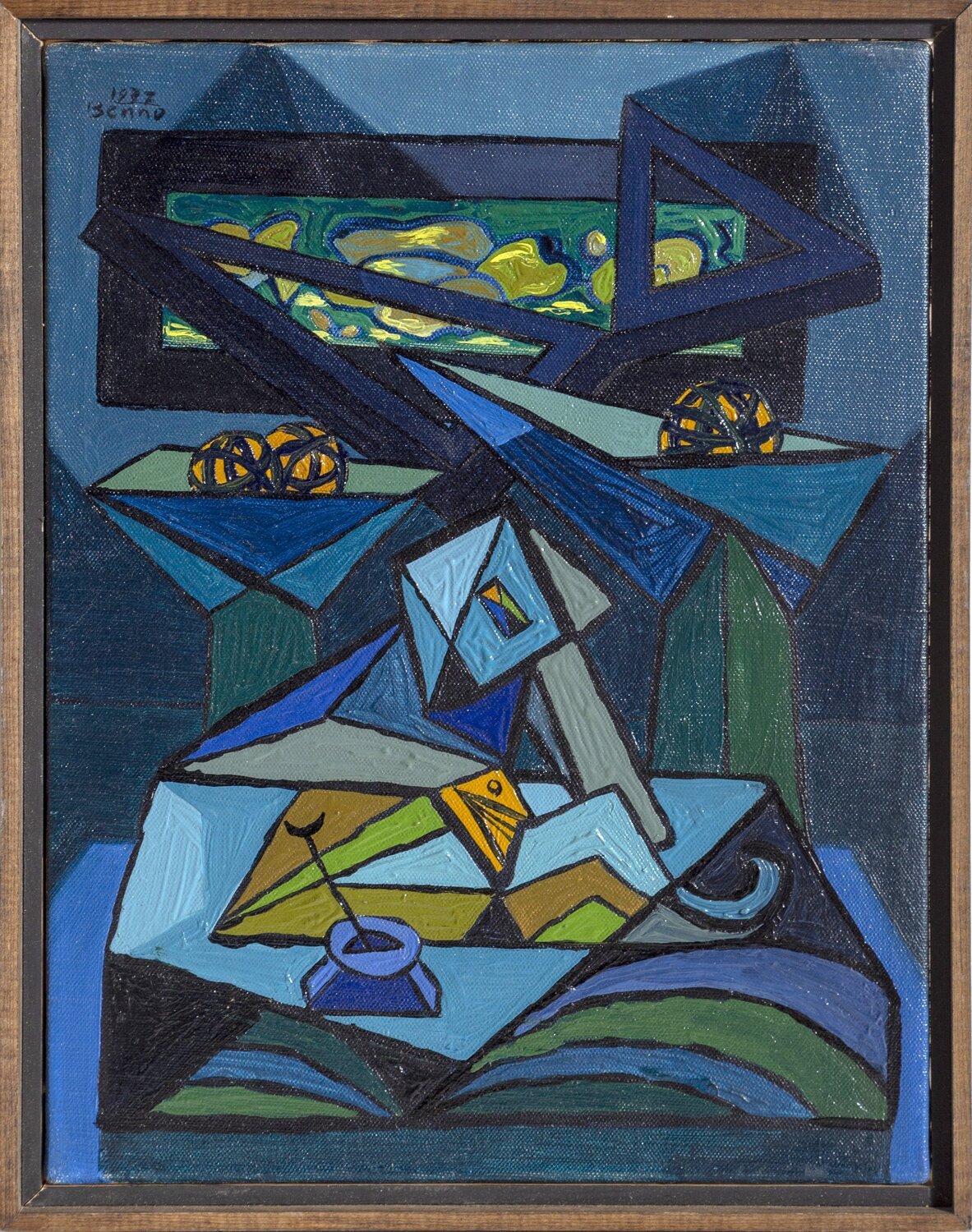 Interieur No. 1 Benjamin Benno Dipinto originale in vendita