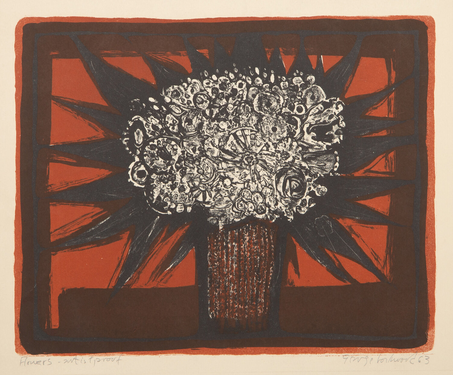 Flowers George Lockwood Stampa in vendita