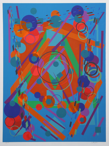 Colored Circles van Joseph Grippi, Afdruk te koop op Singulart