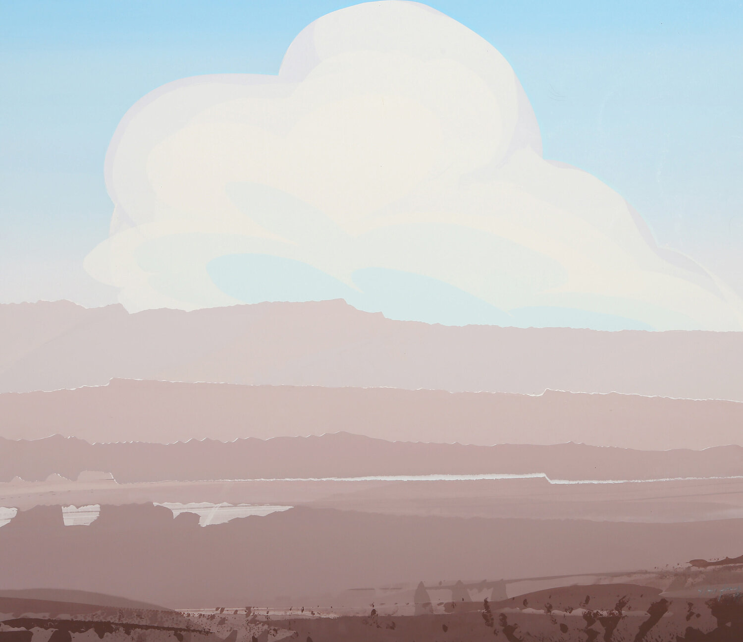 White Cloud Joseph Grippi Afdruk te koop