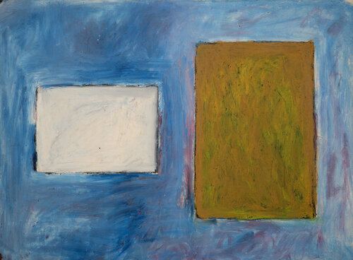 Green and White Squares by Peter Pinchbeck, 종이 for Sale on Singulart