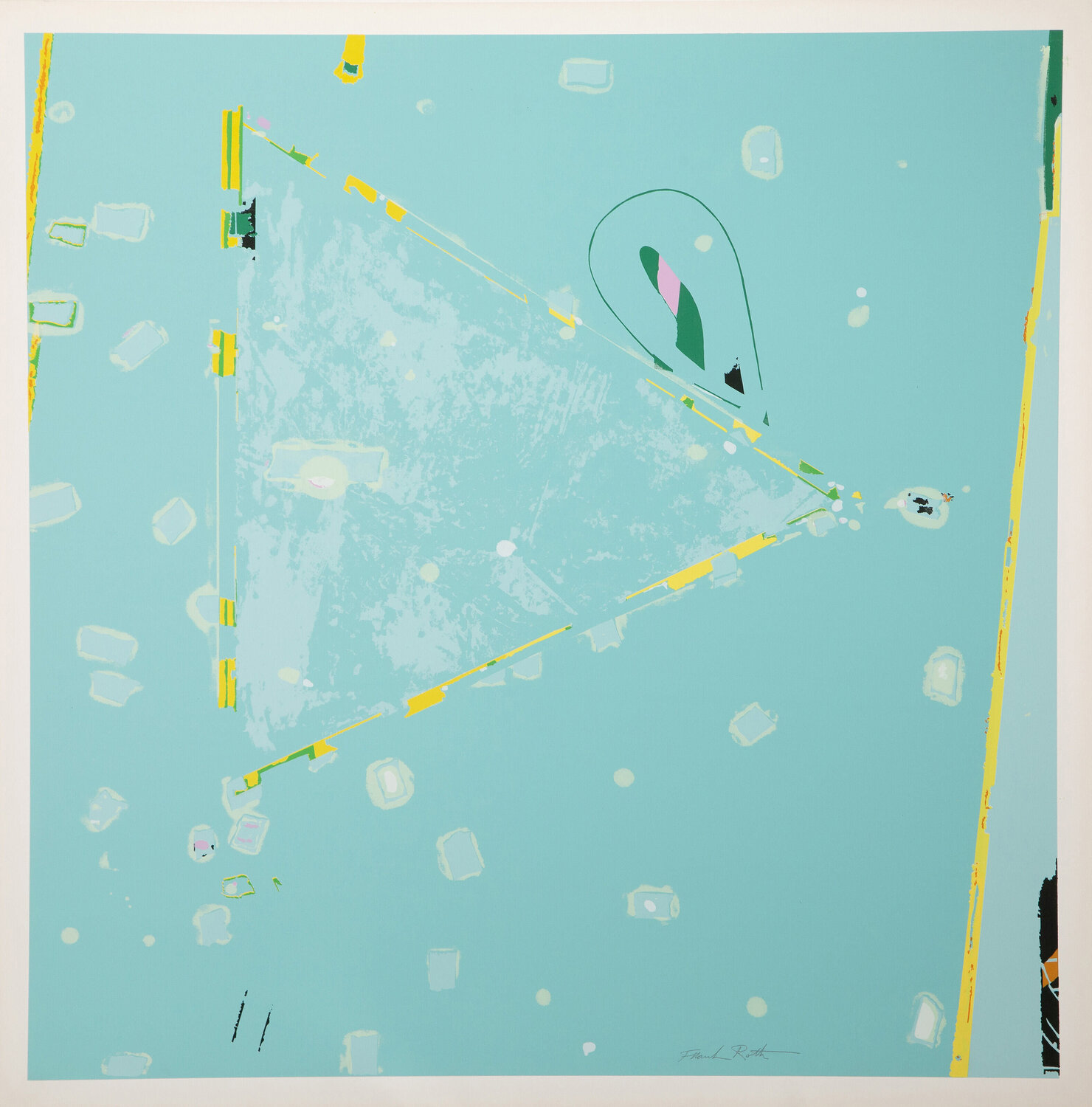 Abstract Composition II Frank Roth Stampa in vendita