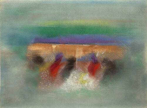 Rainbow Field by Souleymane Keita, 종이 for Sale on Singulart