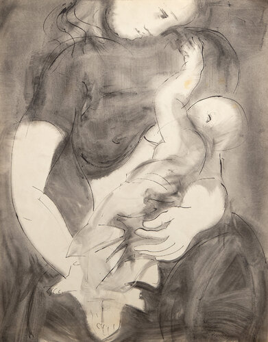 Mother & Child by Sidney Simon, 종이 for Sale on Singulart