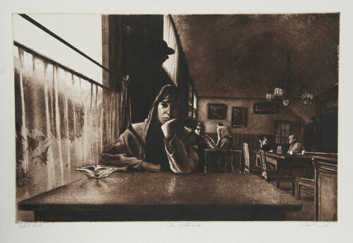 The Restaurant by Harry McCormick, Print for Sale on Singulart