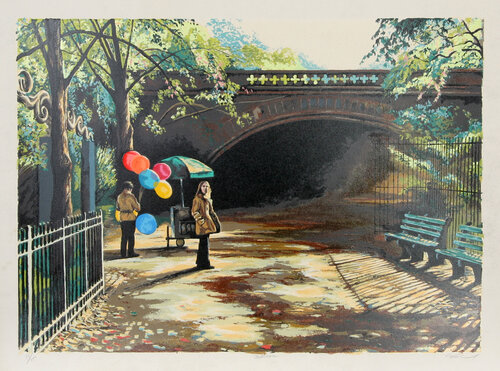 Balloons in Central Park van Harry McCormick, Afdruk te koop op Singulart