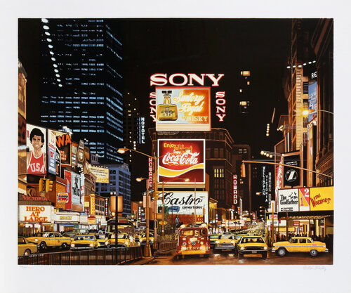 Times Square Night di Ken Keeley, Stampa in vendita su Singulart