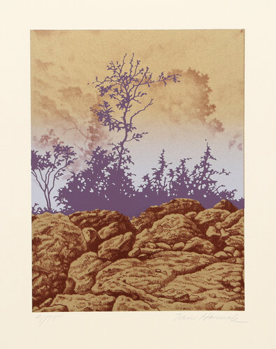Forest Cliff (Brown) by Ian Hornak, 인쇄 for Sale on Singulart