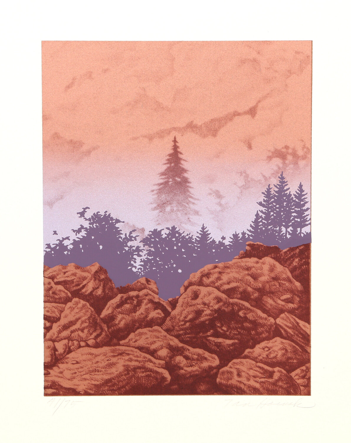 Forest Cliff (Red) Ian Hornak