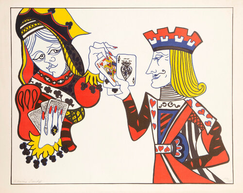 Card Players von Edwina Sandys, Druck kaufen auf Singulart