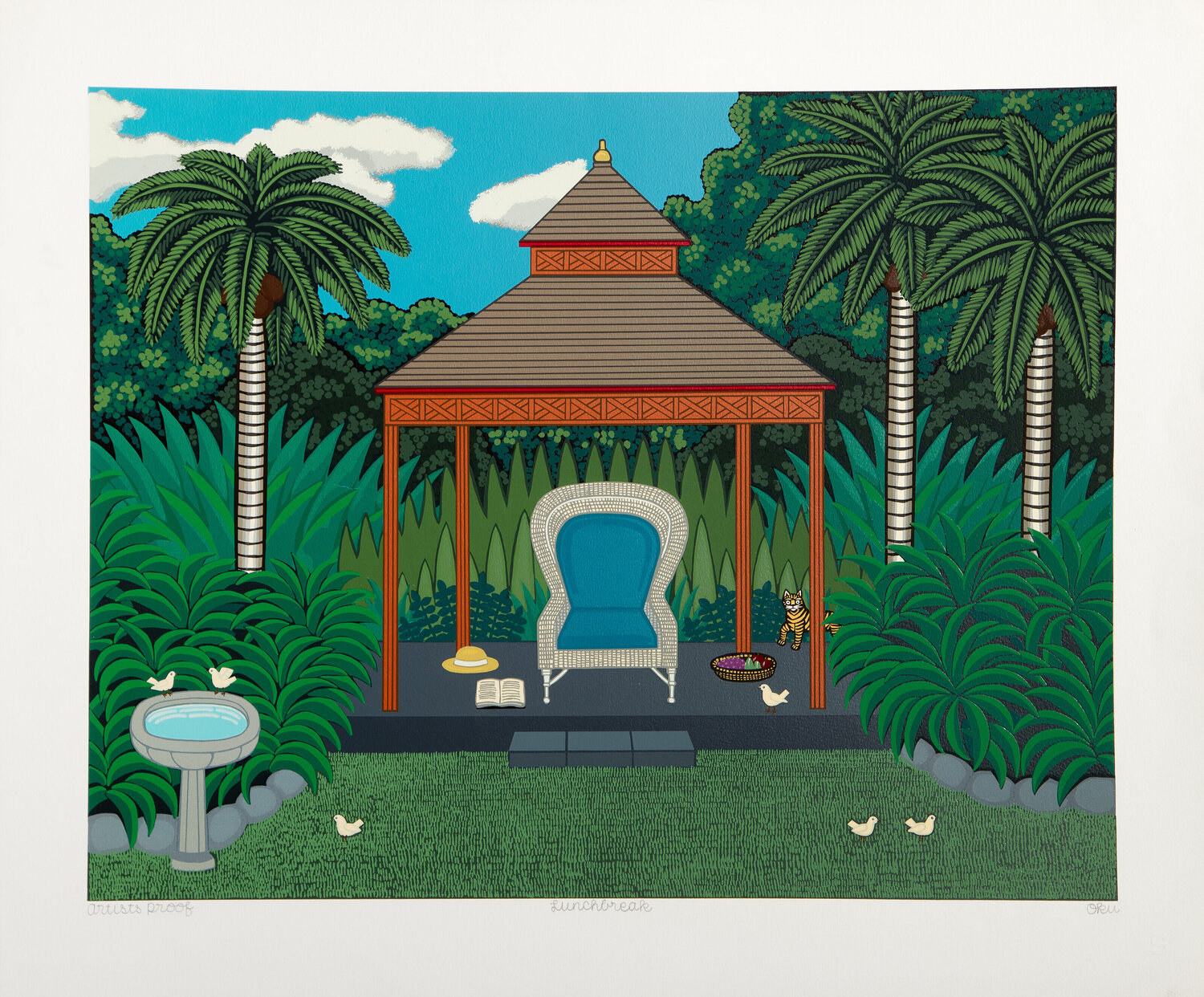 Lunch Break Shigeo Okumura Stampa in vendita