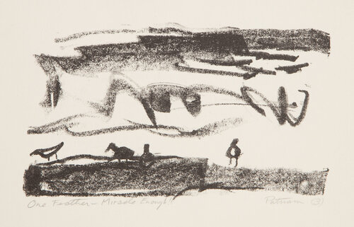 One Feather - Miracle Enough! by Wallace Putnam, 인쇄 for Sale on Singulart