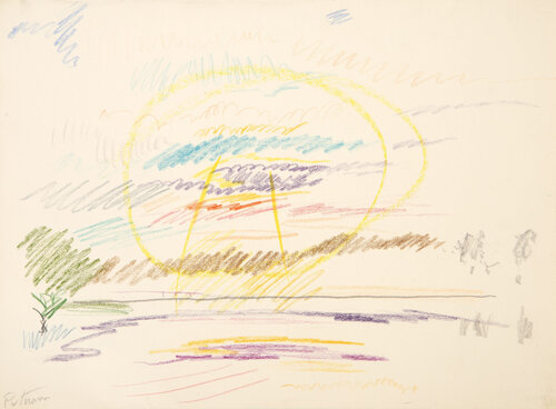 Noon by Wallace Putnam, 종이 for Sale on Singulart