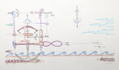 Pizza Delivery To Underground House von Kevin Varner, Werk auf Papier kaufen auf Singulart