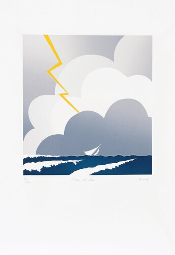 Storm at Sea by Thom de Jong, Print for Sale on Singulart
