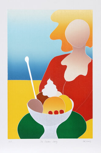 Ice Cream Lady de Thom de Jong, Impresión a la venta en Singulart