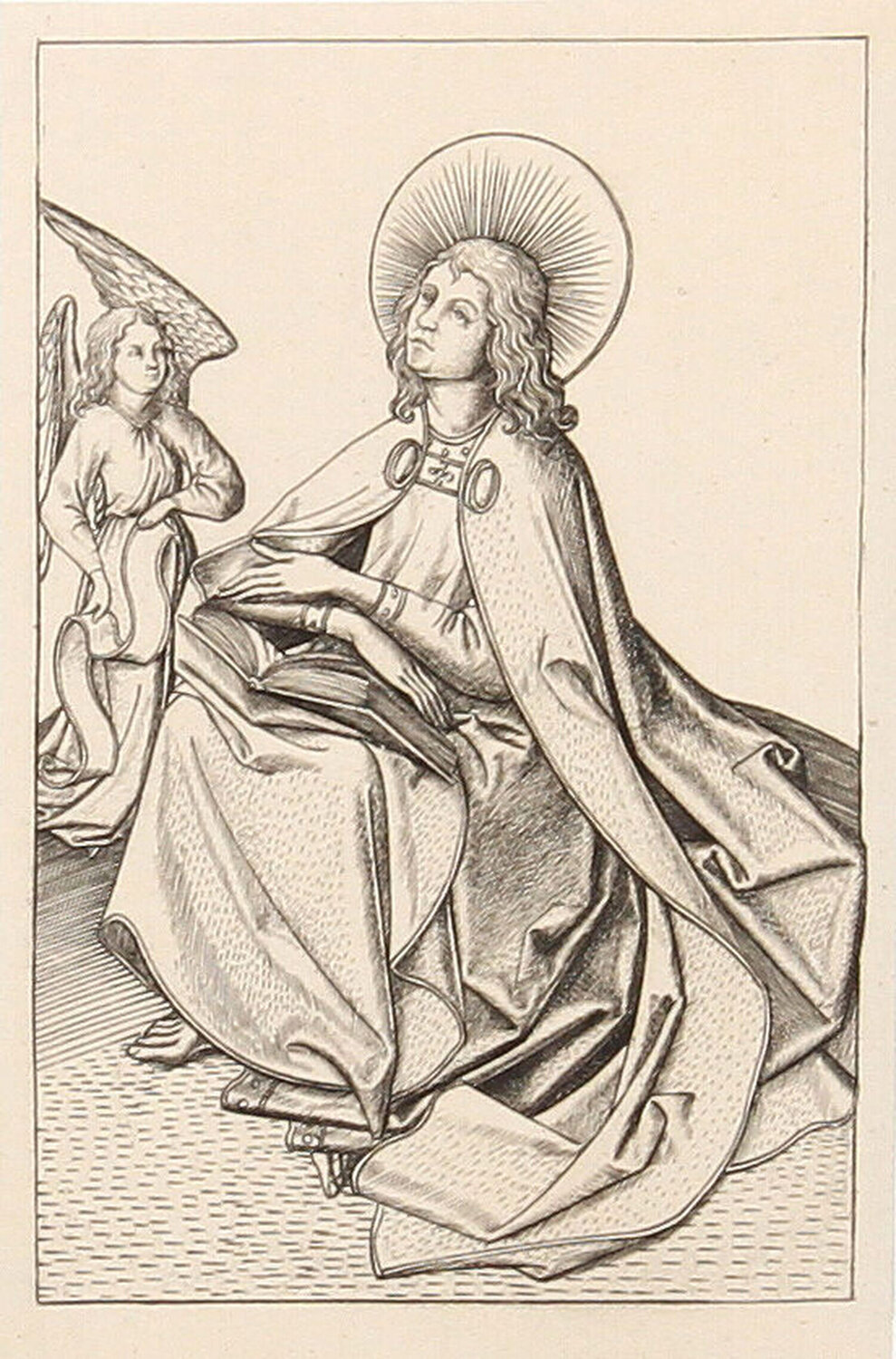 Saint Jean l'Evangeliste Maitre E.S. Stampa in vendita