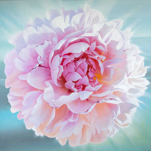 Spring Peony by Ira Volkova (2023) Painting Oil on Canvas