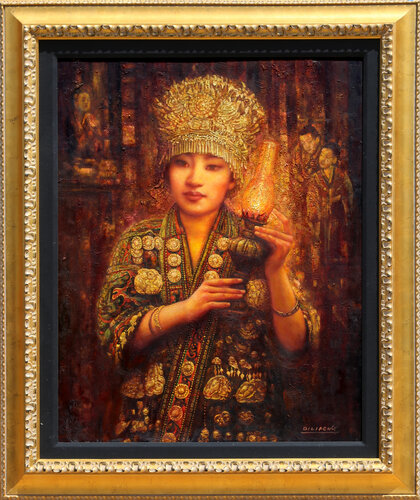 Portrait of Miao Woman van Di Li Feng, Schilderij te koop op Singulart