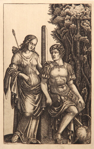 Venus apparaissant a Enee by Marcantonio Raimondi, Print for Sale on Singulart