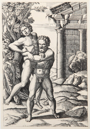 Hercule et Antee di Marcantonio Raimondi, Stampa in vendita su Singulart