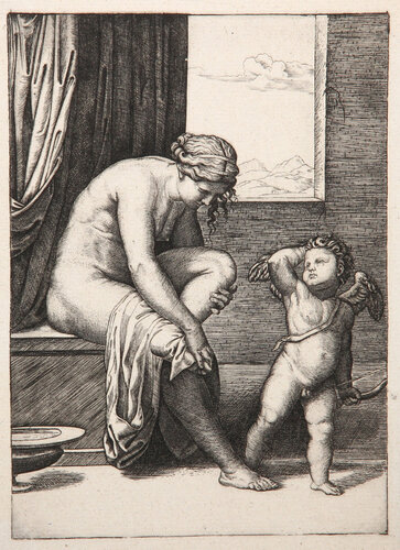 Venus sortie du Bain van Marcantonio Raimondi, Afdruk te koop op Singulart