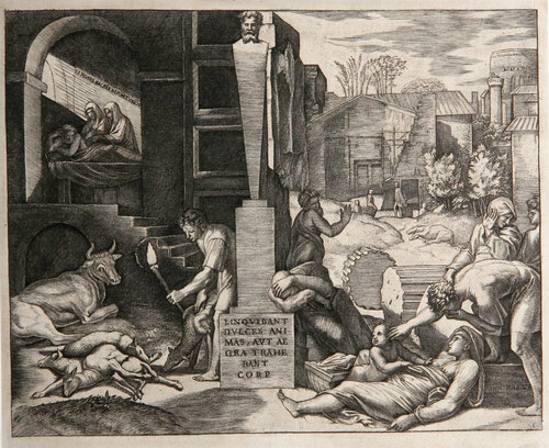 La Peste von Marcantonio Raimondi, Druck kaufen auf Singulart