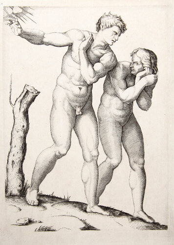 Adam et Eve Chasses du Paradis di Marcantonio Raimondi, Stampa in vendita su Singulart