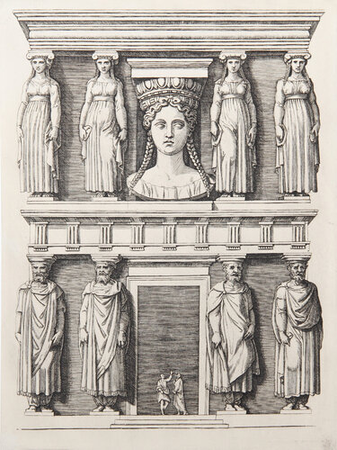 La Facade aux Cariatide by Marcantonio Raimondi, Print for Sale on Singulart