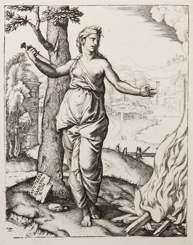 Didon d'apres Raphael by Marcantonio Raimondi, Print for Sale on Singulart