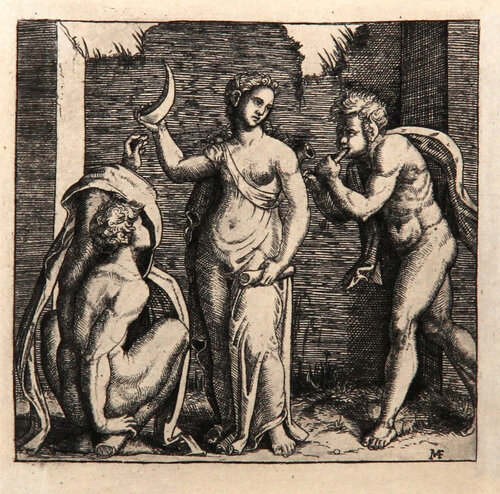 Le femme au croissant by Marcantonio Raimondi, Print for Sale on Singulart