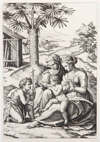 La Vierge au palmier de Marcantonio Raimondi, Impresión a la venta en Singulart