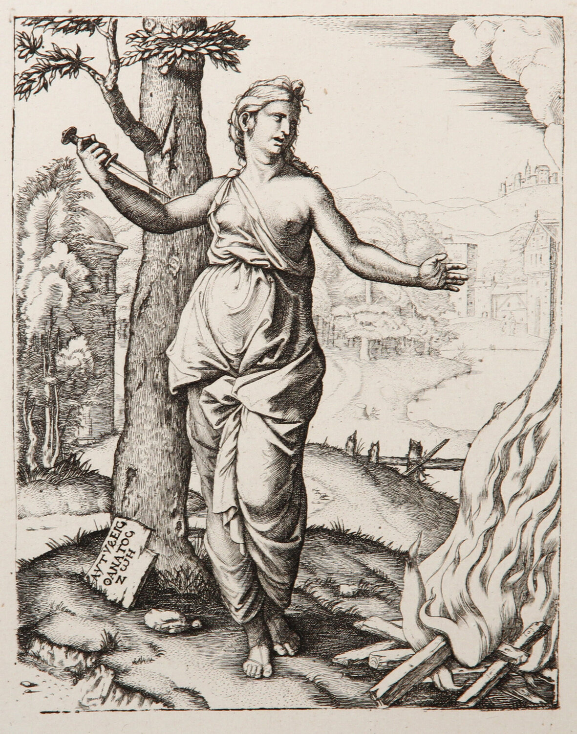 Didon d'apres Raphael Marcantonio Raimondi