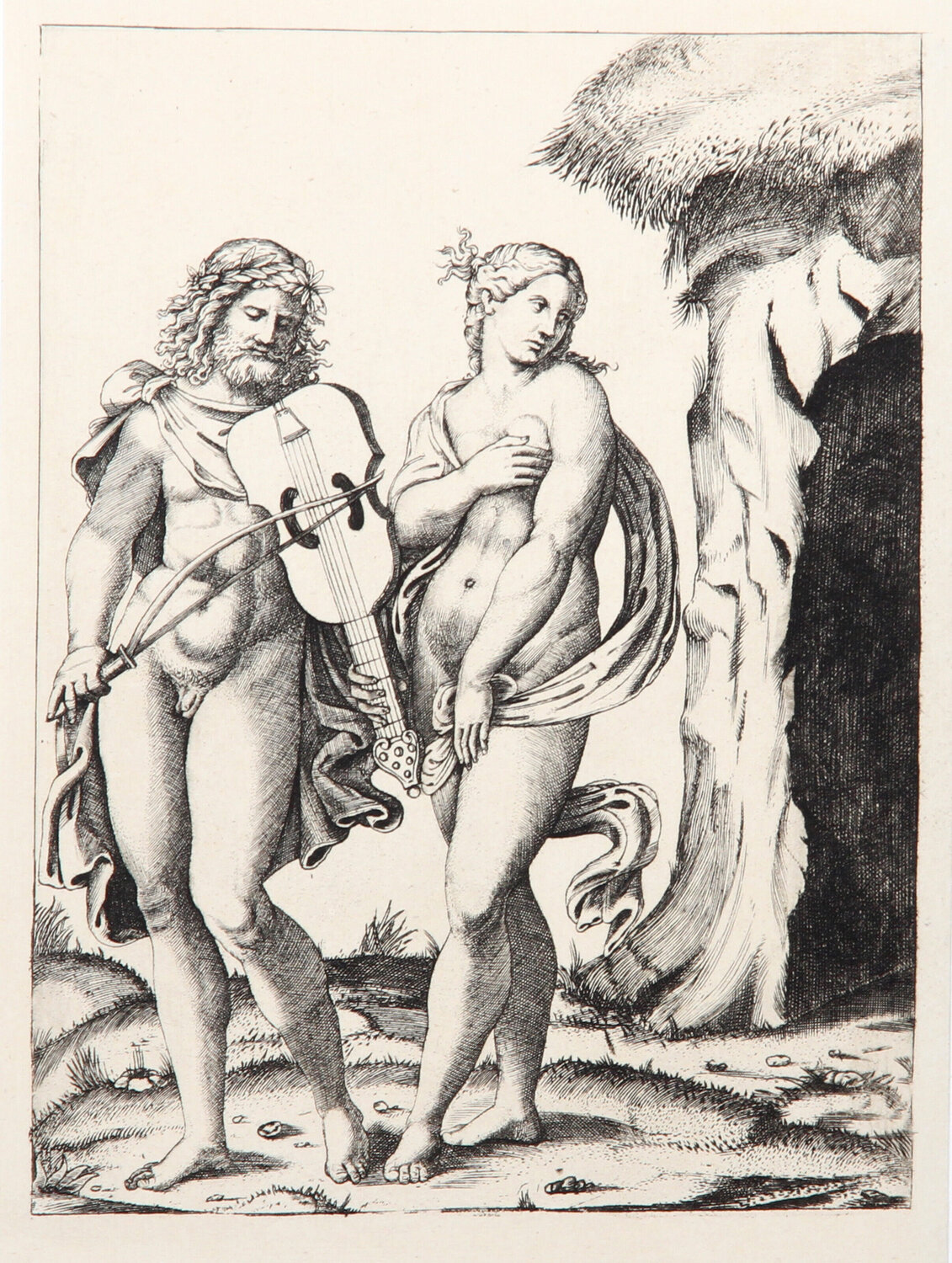 Orphee et Eurydice Marcantonio Raimondi