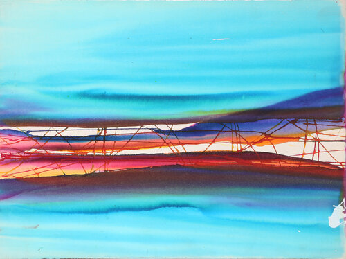 Webbed Horizon di Geri Taper, Opera su carta in vendita su Singulart