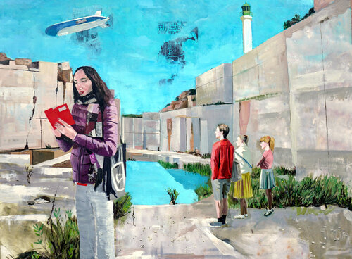 Trobada Casual i altres esdeveniments II di sergi ramirez, Pittura in vendita su Singulart