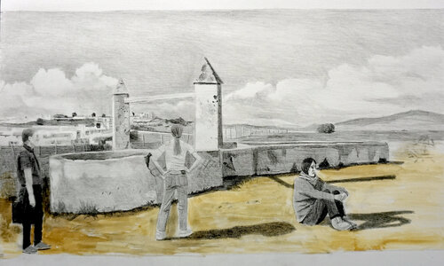 Estudi "visita al paisatje XI" de sergi ramirez, Dibujo a la venta en Singulart