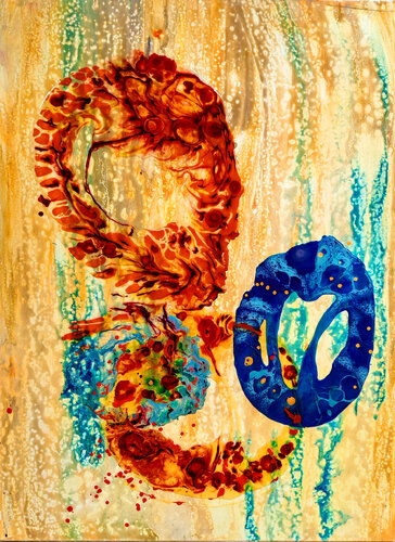 Resin circle di Elmar Hund artjust, Pittura in vendita su Singulart