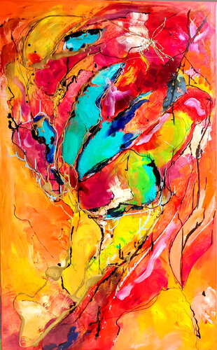 colorfull di Elmar Hund artjust, Pittura in vendita su Singulart