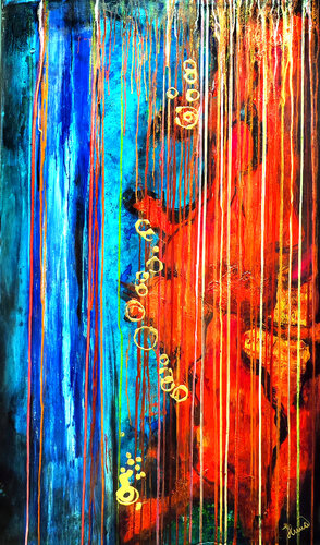 Let it flow von Elmar Hund artjust, Malerei kaufen auf Singulart