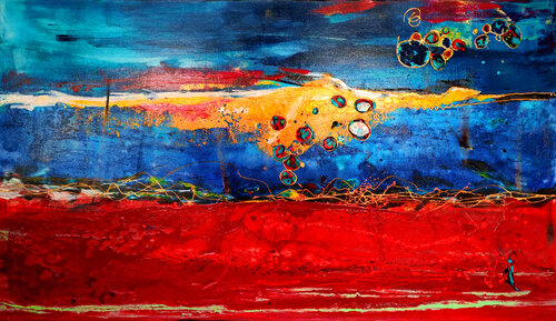 crazy sunrise de Elmar Hund artjust, Pintura a la venta en Singulart