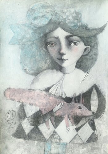 Pink Noses van Svetlana Rumak, Schilderij te koop op Singulart